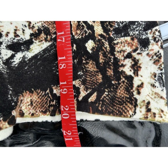 Pierri New York Women’s Sweater Animal Cheetah Print Sequins Y2K Mobwife Size S - Picture 7 of 7